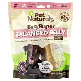 Pet Naturals, BusyButter&reg;, Balanced Belly Bones, For Dogs Over 26 lbs, Peanut Butter-Filled, 13 oz (368.5 g)