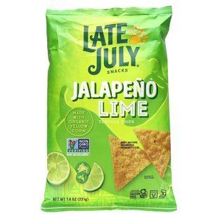 Late July, Tortilla Chips, Jalapeno Lime, 7.8 oz (221 g) купить в Киеве и Украине