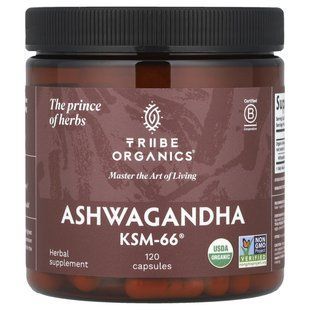 Tribe Organics, Ashwagandha KSM-66&reg;, 120 Capsules