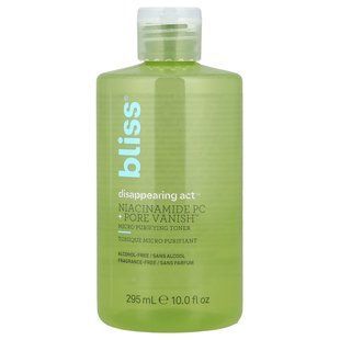 Bliss, Disappearing Act Purifying Toner with Niacinamide, 10 fl oz (295 ml)