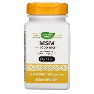 Метилсульфонилметан Nature's Way (Pure OptiMSM) 1000 мг 120 таблеток купить в Киеве и Украине