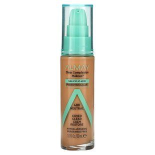 Almay, Clear Complexion Makeup, 400 Neutral, 1 fl oz (30 ml) купить в Киеве и Украине