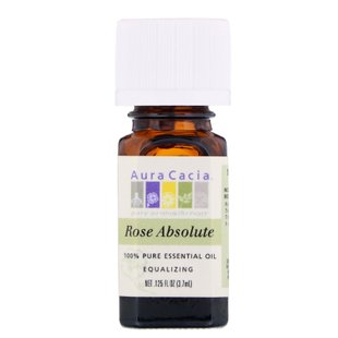 Эфирное масло розы абсолют (Oil Rose Absolute), Aura Cacia, 100% чистое, 3,7 мл купить в Киеве и Украине