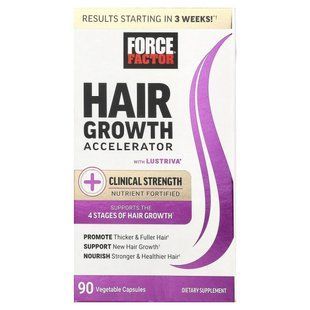 Force Factor, Hair Growth Accelerator, 90 Vegetable Capsules купить в Киеве и Украине