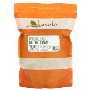 Kevala, Unfortified Nutritional Yeast Powder, 1.5 lb (680 g) купить в Киеве и Украине