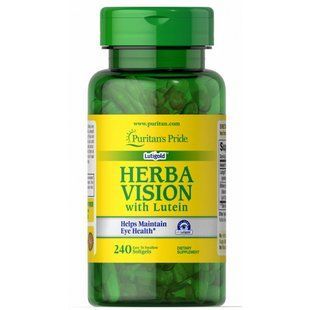 Herbal vision with lutein and bilberry, Herbavision with Lutein and Bilberry, Puritans Pride, 240 capsules.