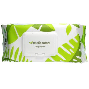 Салфетки для собак, без запаха, Dog Wipes, Unscented, Earth Rated, 100 салфеток купить в Киеве и Украине