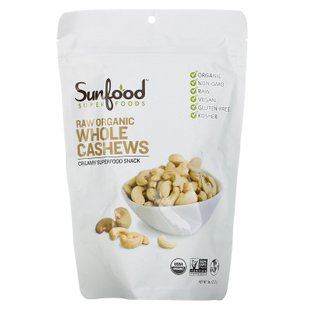 Нежные орехи кешью Sunfood (Cashew) 227 г купить в Киеве и Украине