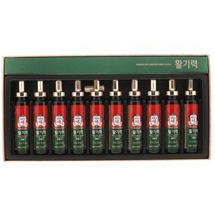 Korean Red Ginseng Hwal-Gi-Ruk, Cheong Kwan Jang, 10 bottles of 20 ml each