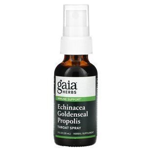 Эхинацея+Прополис Gaia Herbs (Echinacea Goldenseal Propolis) спрей для горла 30 купить в Киеве и Украине