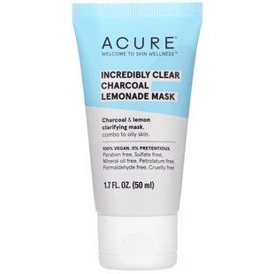 Incredibly Transparent Charcoal Lemonade Mask, Acure, 50 ml.