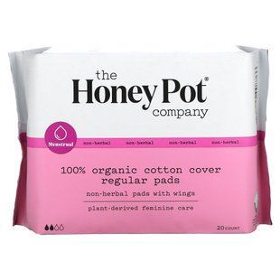 The Honey Pot Company, Органические обычные, не травяные подушечки с крыльями, 20 штук купить в Киеве и Украине