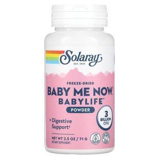 Solaray, Freeze Dried Baby Me Now, Babylife Powder, 3 Billion CFU, 2.5 oz (71 g) купить в Киеве и Украине