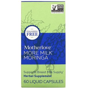 Моринга, More Milk Moringa, Motherlove, 60 жидких капсул купить в Киеве и Украине