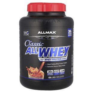 AllWhey Classic, 100% whey protein, chocolate-peanut butter, ALLMAX Nutrition, 2.23 kg.
