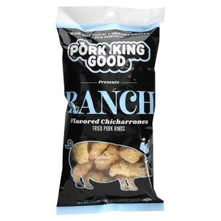 Pork King Good, ароматизований чічаррон, ранчо, 49,5 г (1,75 унції)