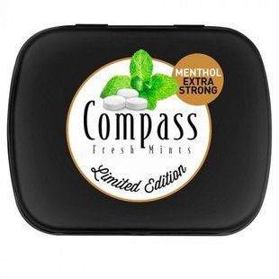 Леденцы экстра-сильный ментол Compass Menthol Extra Strong 14 г купить в Киеве и Украине