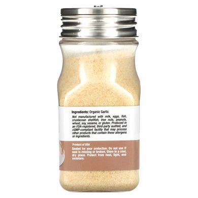 Органический чесночный порошок California Gold Nutrition (Organic Garlic Powder) 63 г купить в Киеве и Украине