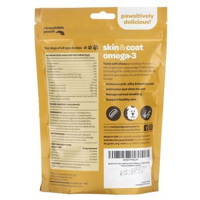 Chewable tablets with omega for skin and fur support for dogs