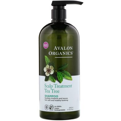 Шампунь для волосся чайне дерево лікувальний Avalon Organics (Shampoo) 946 мл