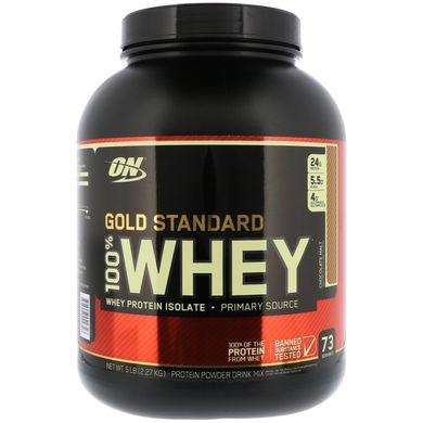 Сироватковий протеїн ізолят Optimum Nutrition (100% Whey Gold Standard) 2270 г зі смаком шоколадного мусу