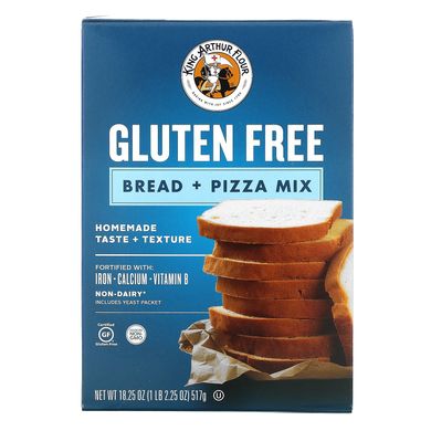 Суміш для приготування хліба та основи для піци без глютена King Arthur Flour (Bread + Pizza Mix Gluten Free) 517 г