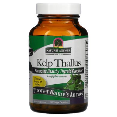 Бурі водорості Nature's Answer (Kelp Thallus) 100 капсул