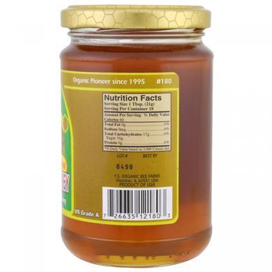 Неочищений ніссовий мед YS Eco Bee Farms 383 г