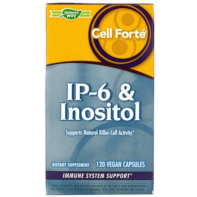 Селл форте, IP-6 з інозитол, Enzymatic Therapy, 120 капсул на рослинній основі