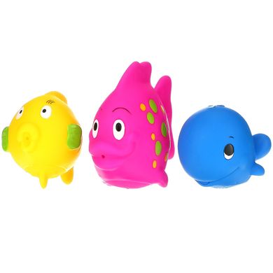 Іграшкові рибки для ванной 6 + м, Nuby, 3 шт