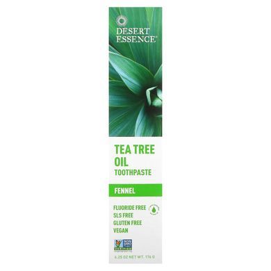 Зубна паста чайне дерево і фенхель Desert Essence (Toothpaste) 176 м