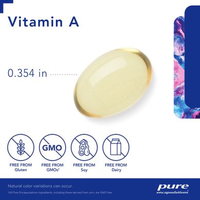Витамин А Pure Encapsulations (Vitamin A) 10000 МЕ 120 капсул купить в Киеве и Украине