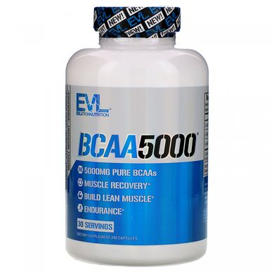 Амінокислота BCAA 5000, EVLution Nutrition, 240 капсул