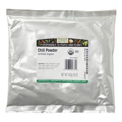 Organic Chili Powder Frontier Natural Products 453 g