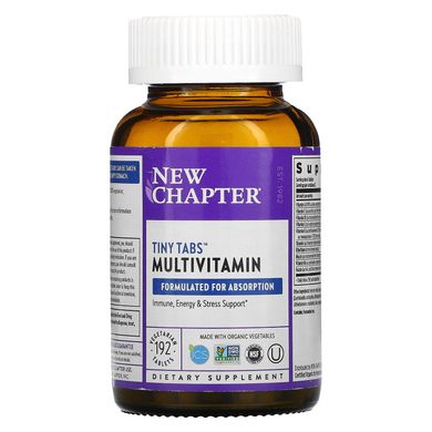 Полный органический мультивитаминный комплекс New Chapter (Multivitamin Tiny Tabs) 192 таблетки купить в Киеве и Украине