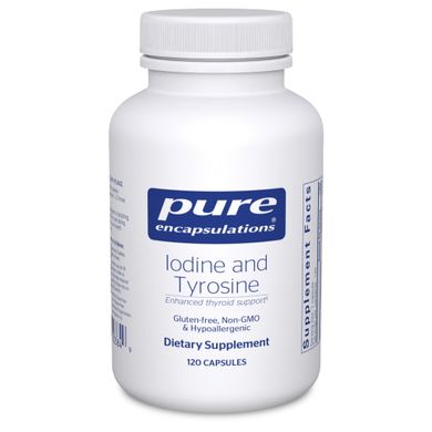 Йод та тирозин Pure Encapsulations (Iodine and Tyrosine) 120 капсул