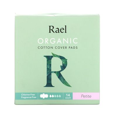 Rael, Organic Cotton Cover Pads, Petite, 14 Pads