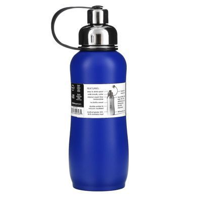 Thinksport, airtight bottle for athletes, blue, Think, 25 унций (750 мл)
