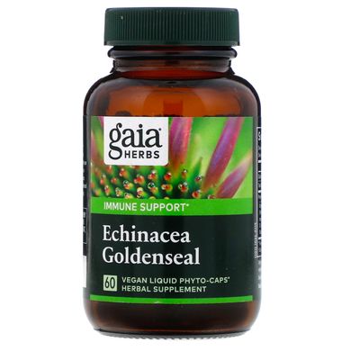 Ехінацея Gaia Herbs (Echinacea Goldenseal) 60 фіто-капсул