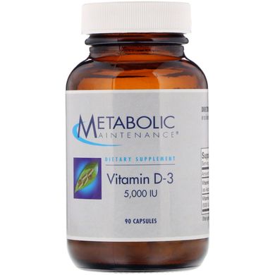 Витамин Д3 Metabolic Maintenance (Vitamin D-3) 5000 МЕ 90 капсул купить в Киеве и Украине