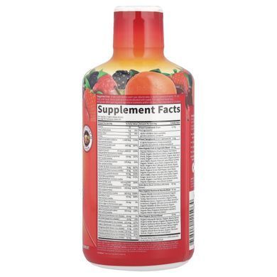 Liquid Raw Multivitamins with a flavor of fruit punch.