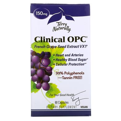 Клінічний OPC, EuroPharma, Terry Naturally, 150 мг, 60 капсул