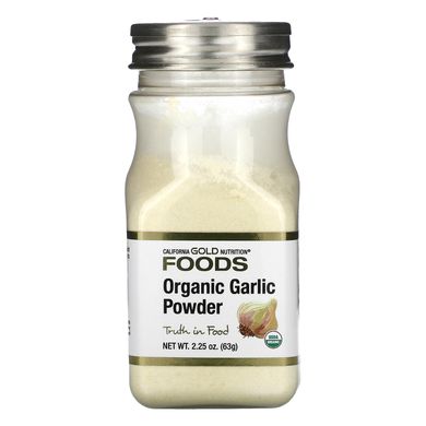 Органічний часниковий порошок California Gold Nutrition (Organic Garlic Powder) 63 г