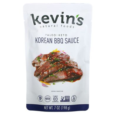 Kevins Natural Foods, Корейський соус для барбекю, м'який, 7 унцій (198 г)