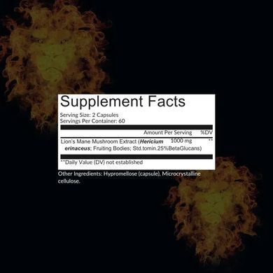 Lion's Mane (Hericium Echinus) for Cognitive Health by Intelligent Labs (120 capsules)
