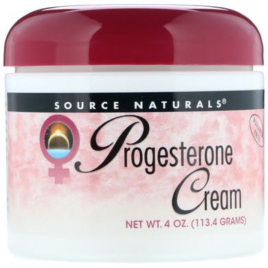 Натуральний крем з прогестероном, Progesterone Natural Advanced Liposomal Delivery Cream, Source Naturals, 4 унції (113,4 г)