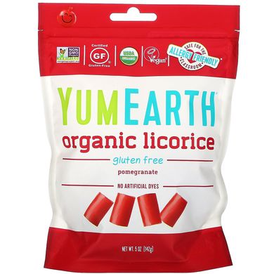 Жувальні цукерки YumEarth (Pomegranate Licorice) 142 г