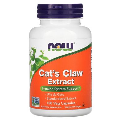 Котячий кіготь екстракт Now Foods (Cat's Claw Extract) 120 рослинних капсул