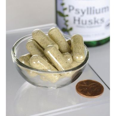 Насіння подорожника, Psyllium Husks, Swanson, 610 мг, 100 капсул