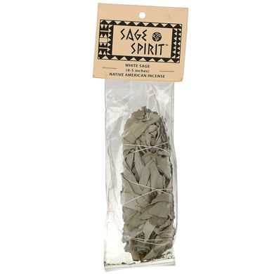 Пахощі корінних американців, тереськен шерстистий, маленький, Sage Spirit, (4-5 дюймів), 1 паличка для обкурювання
